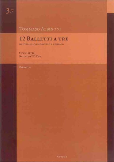 12 Balletti a tre op. 3 (1701) – Balletto 7 D-Dur – Partitur