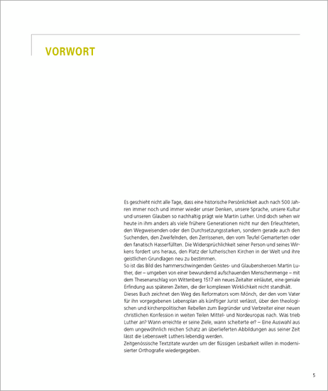 Michael Märker: Martin Luther. Bildbiografie (Vorwort)
