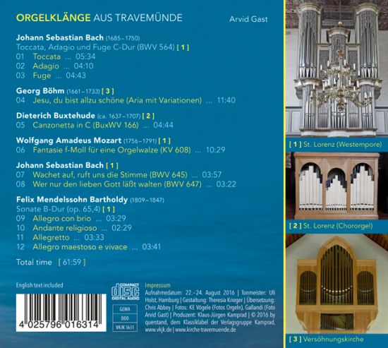 Orgelklänge aus Travemünde (Backcover)