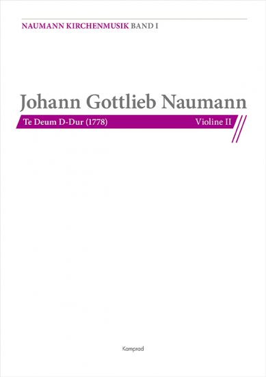 Johann Gottlieb Naumann: Te Deum D-Dur (1778), Einzelstimme: Violine II