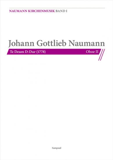 Johann Gottlieb Naumann: Te Deum D-Dur (1778), Einzelstimme: Oboe II