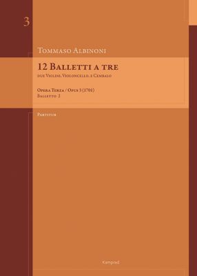 12 Balletti a tre op. 3 (1701) – Balletto 2 e-Moll – Partitur