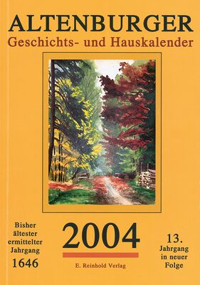 Altenburger Geschichts- und Hauskalender 2004