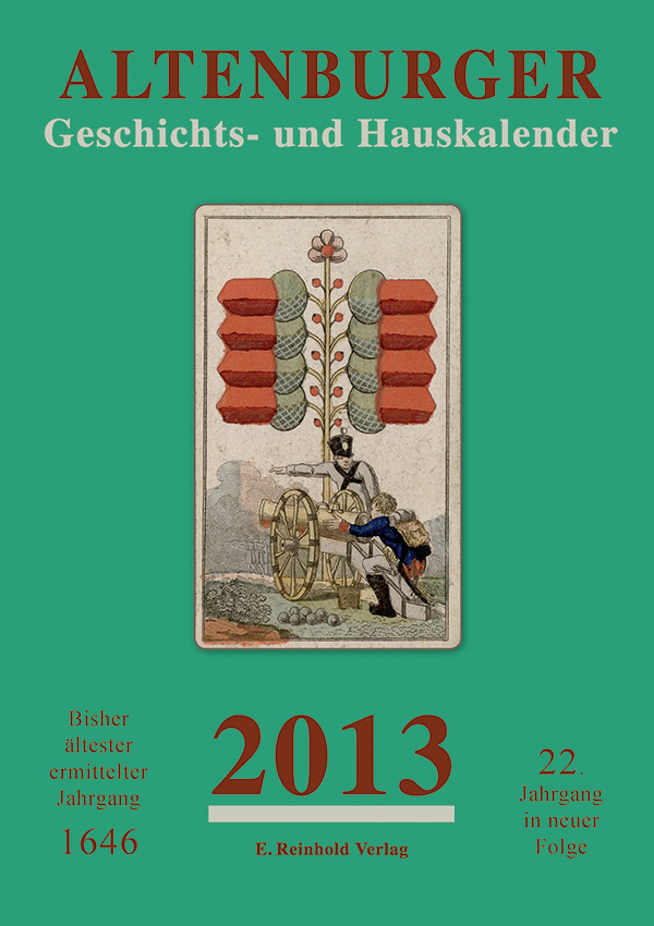 Cover des Altenburger Geschichts- und Hauskalenders 2013