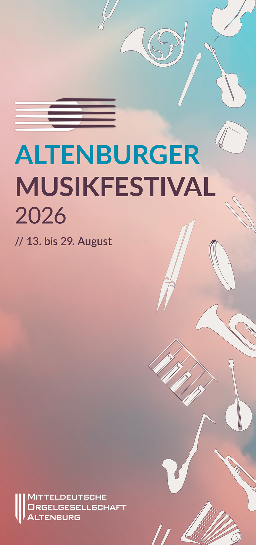 Titelmotiv des Flyers zum Altenburger Musikfestival 2026